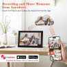 Cadre Photo Numérique WiFi de 10,1 Pouces, Mémoire Intégrée de 64 Go, Écran Tactile IPS LCD de 1280x800, Rotation Automatique et