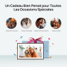 ARZOPA Cadres Photo Numérique 15,6 Pouces Stockage Cloud Gratuit et Illimité FHD Écran Tactile Partage à Distance Photos Vidéos 