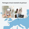 ARZOPA Cadres Photo Numérique 15,6 Pouces Stockage Cloud Gratuit et Illimité FHD Écran Tactile Partage à Distance Photos Vidéos 
