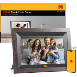 KODAK Cadre Photo Numérique WiFi 10,1 Pouces,Cadre Photo Electronique avec 32Go de Mémoire, Écran Tactile HD 1280x800 IPS pour P