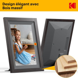 KODAK Cadre Photo Numérique WiFi 10,1 Pouces,Cadre Photo Electronique avec 32Go de Mémoire, Écran Tactile HD 1280x800 IPS pour P