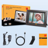 KODAK Cadre Photo Numérique WiFi 10,1 Pouces,Cadre Photo Electronique avec 32Go de Mémoire, Écran Tactile HD 1280x800 IPS pour P