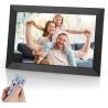 Vicloon Cadre Photo Numérique 10,1 Pouces avec Télécommande, 32 Go Stockage, Cadre Photo Électronique, Écran HD 1280x800 IPS, Su