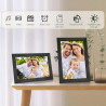Vicloon Cadre Photo Numérique 10,1 Pouces avec Télécommande, 32 Go Stockage, Cadre Photo Électronique, Écran HD 1280x800 IPS, Su