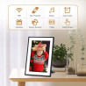 Vicloon Cadre Photo Numérique WiFi 10,1 Pouces avec 32 Go Stockage, Cadre Photo Électronique, Écran Tactile HD 1280x800 IPS, Sup