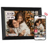 AKImart Frameo Cadre Photo numérique WiFi 32 Go Cadre Photo numérique 10,1" 1280 x 800 IPS Écran Tactile LCD Smart Cloud Cadre P