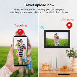 AKImart Frameo Cadre Photo numérique WiFi 32 Go Cadre Photo numérique 10,1" 1280 x 800 IPS Écran Tactile LCD Smart Cloud Cadre P
