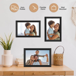 AKImart Frameo Cadre Photo numérique WiFi 32 Go Cadre Photo numérique 10,1" 1280 x 800 IPS Écran Tactile LCD Smart Cloud Cadre P