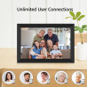 AKImart Frameo Cadre Photo numérique WiFi 32 Go Cadre Photo numérique 10,1" 1280 x 800 IPS Écran Tactile LCD Smart Cloud Cadre P