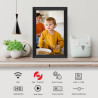 FRAMEO Cadre Photo numérique Intelligent WiFi Cloud 10,1" HD 1280 x 800 IPS Écran Tactile Cadre numérique avec 16 Go de Stockage