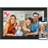 FRAMEO Cadre Photo numérique Intelligent WiFi Cloud 10,1" HD 1280 x 800 IPS Écran Tactile Cadre numérique avec 16 Go de Stockage