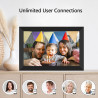 FRAMEO Cadre Photo numérique Intelligent WiFi Cloud 10,1" HD 1280 x 800 IPS Écran Tactile Cadre numérique avec 16 Go de Stockage