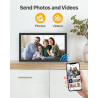 Cadre Photo Numérique Connecté WiFi 21.5 Pouces FHD IPS Écran- Cadre Numerique Photo Grand Format, 32Go Mémoire, Partagez des Ph