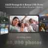 Cadre Photo Numérique Connecté WiFi 21.5 Pouces FHD IPS Écran- Cadre Numerique Photo Grand Format, 32Go Mémoire, Partagez des Ph
