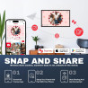 Cadre Photo Numérique Connecté WiFi 21.5 Pouces FHD IPS Écran- Cadre Numerique Photo Grand Format, 32Go Mémoire, Partagez des Ph