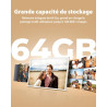 64G Cadre Photo Numérique WiFi 10,1", Rechargeable et sans Fil avec Batterie 5000mAh, Base de Charge sans Fil, Écran Tactile HD 