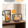 Cadre Photo Numérique 10,1" Wi-FI avec Mémoire de 64 Go, Cadre Photo électronique avec écran Tactile IPS 1280 x 800, Photos/vidé