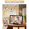 Cadre Photo Numérique 10,1" Wi-FI avec Mémoire de 64 Go, Cadre Photo électronique avec écran Tactile IPS 1280 x 800, Photos/vidé