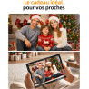 Cadre Photo Numérique 10,1" Wi-FI avec Mémoire de 64 Go, Cadre Photo électronique avec écran Tactile IPS 1280 x 800, Photos/vidé