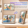 Cadre Photo Numérique 32 Go 10,1 Pouces WiFi Écran Tactile Cadre Photo Numérique HD 1280x800 IPS, Rotation Automatique, Partagez