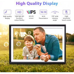 Cadre Photo Numérique 32 Go, écran Tactile Wi-FI 10,1 Pouces, HD 1280 x 800 IPS, Rotation Automatique, Partage De Photos à Tout 