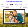 Cadre Photo Numérique 32 Go, écran Tactile Wi-FI 10,1 Pouces, HD 1280 x 800 IPS, Rotation Automatique, Partage De Photos à Tout 