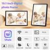 Cadre Photo Numérique 32 Go, écran Tactile Wi-FI 10,1 Pouces, HD 1280 x 800 IPS, Rotation Automatique, Partage De Photos à Tout 