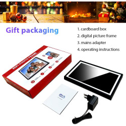 Cadre Photo Numérique 32 Go, écran Tactile Wi-FI 10,1 Pouces, HD 1280 x 800 IPS, Rotation Automatique, Partage De Photos à Tout 