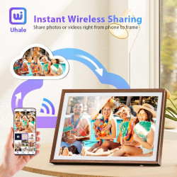 Cadre Photo Numérique 32 Go, écran Tactile WiFi 10,1 Pouces, HD 1280 x 800 IPS, Rotation Automatique, Partage De Photos à Tout M