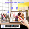 Cadre Photo Numérique 32 Go, écran Tactile WiFi 10,1 Pouces, HD 1280 x 800 IPS, Rotation Automatique, Partage De Photos à Tout M