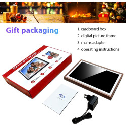 Cadre Photo Numérique 32 Go, écran Tactile WiFi 10,1 Pouces, HD 1280 x 800 IPS, Rotation Automatique, Partage De Photos à Tout M