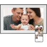 Dragon Touch Cadre Photo Numérique WiFi 15,6 Pouces - Cadre Photo Électronique avec 32 Go de Stockage, Écran Tactile FHD 1080P, 