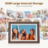 Dragon Touch Cadre Photo Numérique WiFi, 10" IPS Écran Tactile Electronics Digital Frame Album, 32 Go de Stockage, Rotation Auto