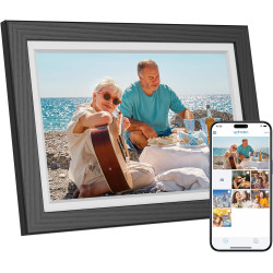Dragon Touch Cadre Photo Numérique WiFi, 10" IPS Écran Tactile Electronics Digital Frame Album, 32 Go de Stockage, Rotation Auto