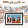 Dragon Touch Cadre Photo Numérique WiFi, 10" IPS Écran Tactile Electronics Digital Frame Album, 32 Go de Stockage, Rotation Auto