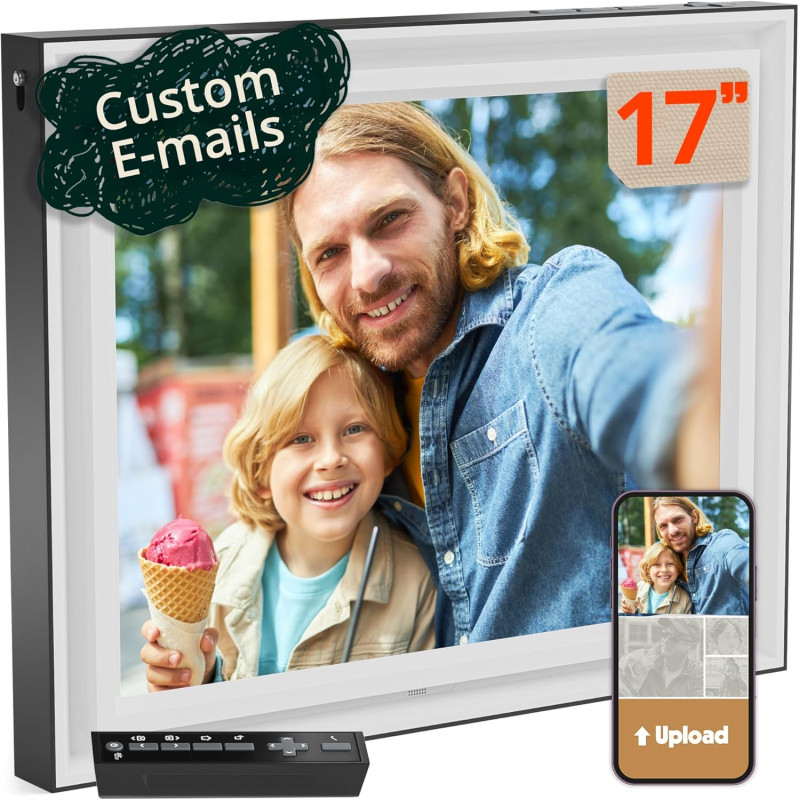 PixStar LUX Cadre photo numérique 17 pouces