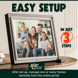 PixStar LUX Cadre photo numérique 17 pouces
