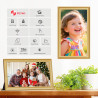 Frameo Cadre photo numérique WiFi 64 Go Doré 15,6 pouces – 1920 x 1080p FHD IPS Écran tactile Cadre photo électronique Mémoire 6