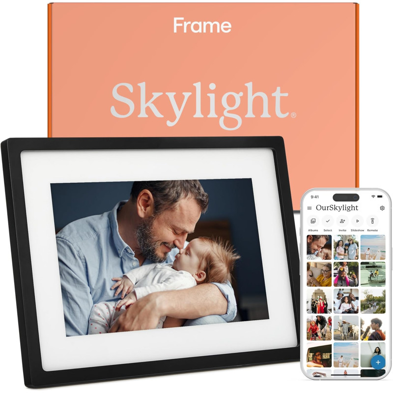 Cadre Skylight : Cadre Photo numérique WiFi 10 Pouces, Email, Photos de n'importe où, écran Tactile