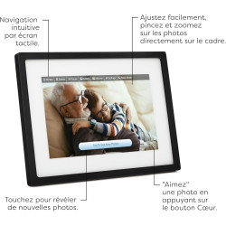Cadre Skylight : Cadre Photo numérique WiFi 10 Pouces, Email, Photos de n'importe où, écran Tactile