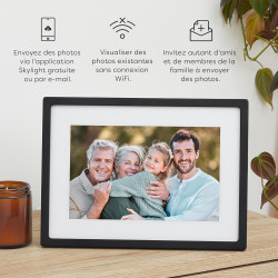 Cadre Skylight : Cadre Photo numérique WiFi 10 Pouces, Email, Photos de n'importe où, écran Tactile