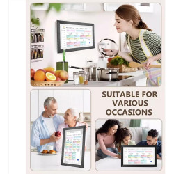 Calendrier Numérique 15,6" – Planning Familial Wi-FI & Cadre Photo Numérique, Organisation Familiale 1920 x 1080 Écran Tactile e