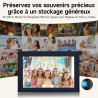 Rollei smart frame wifi 103 noir - écran tactile 10,1" - wifi - cadre photo avec application frameo pour un partage rapide et fa