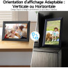 Rollei smart frame wifi 103 noir - écran tactile 10,1" - wifi - cadre photo avec application frameo pour un partage rapide et fa