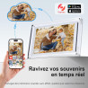 Cadre Photo Numérique, Rollei Smart Frame WiFi 109 10,1 Pouces 1280x800 IPS Écran Tactile Mémoire Intégrée 32Go Partage Photos e