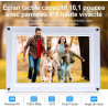Cadre Photo Numérique, Rollei Smart Frame WiFi 109 10,1 Pouces 1280x800 IPS Écran Tactile Mémoire Intégrée 32Go Partage Photos e