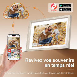 Cadre Photo Numérique, Rollei Smart Frame WiFi 108 10,1 Pouces 1280x800 IPS Écran Tactile Mémoire Intégrée 32Go Partage Photos e