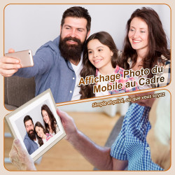 Cadre Photo Numérique, Rollei Smart Frame WiFi 108 10,1 Pouces 1280x800 IPS Écran Tactile Mémoire Intégrée 32Go Partage Photos e