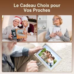 Cadre Photo Numérique, Rollei Smart Frame WiFi 108 10,1 Pouces 1280x800 IPS Écran Tactile Mémoire Intégrée 32Go Partage Photos e