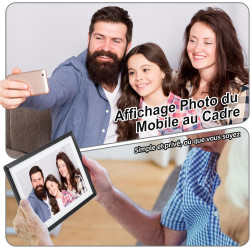 Cadre Photo Numérique, Rollei Smart Frame WiFi 107 10,1 Pouces 1280x800 IPS Écran Tactile Mémoire Intégrée 32Go Partage Photos e